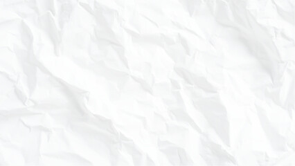 Fototapeta premium Crumpled white paper texture background with creases and folds blank and empty surface