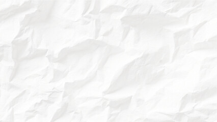 Naklejka premium White crumpled paper texture with wrinkles and folds abstract background
