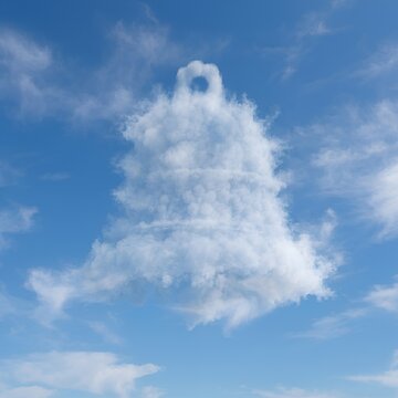 Cloche P&acirc;ques, Printemps ciel