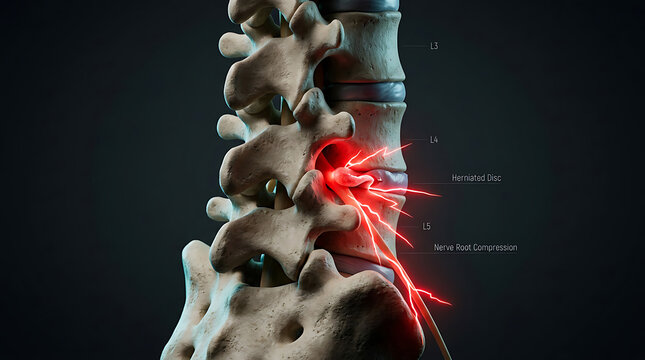Lumbar Herniated Disc and Spinal Nerve Root Compression