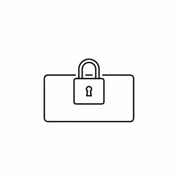 Secure Locked Briefcase Icon for Interface Design, Website Graphics, App Development, Digital Security, and User Interface Applications