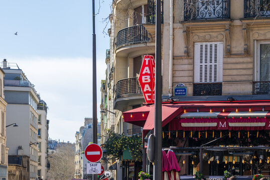 Restaurants, hotels and office buildings in Paris France FR