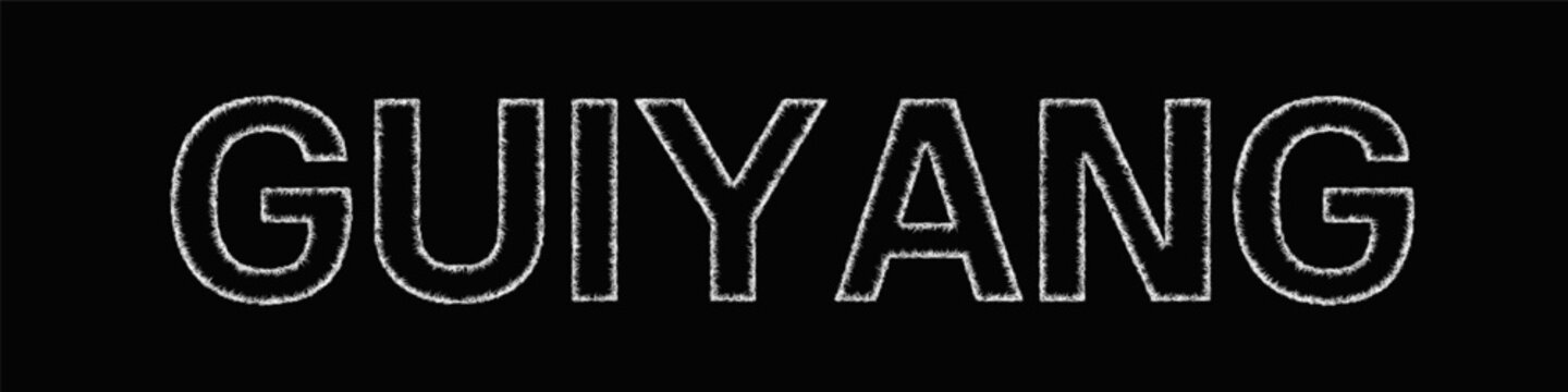 Sketch Guiyang text design element