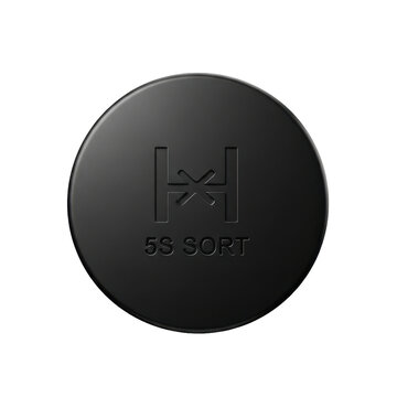 Black 5S Sort Management Button