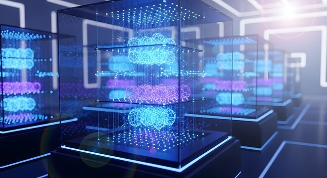 blue binary code