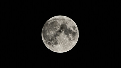 Fototapeta premium Spring Moon in the night sky.
