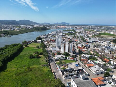 Imagens Aereas de Itajai Santa Cataina 