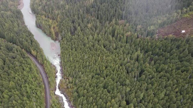 River outside Glacier national park leading to lake McDonald 1