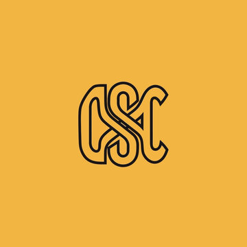 Abstract CSC Monogram Logo Design.