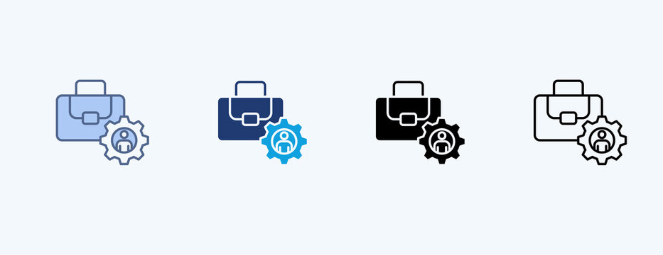 Employability Multiple Icon Illustration Vector