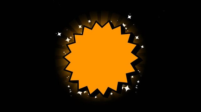 vector illustration cartoon reveal effect title montage with alpha channel