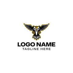 Fototapeta premium Owl Mascot Sport Logo Design Vector Template