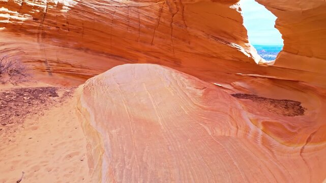Melody Arch and Dannys Arch Panoramic View in Coyote Buttes North Arizona