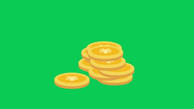 vector illustration of a gold coins
