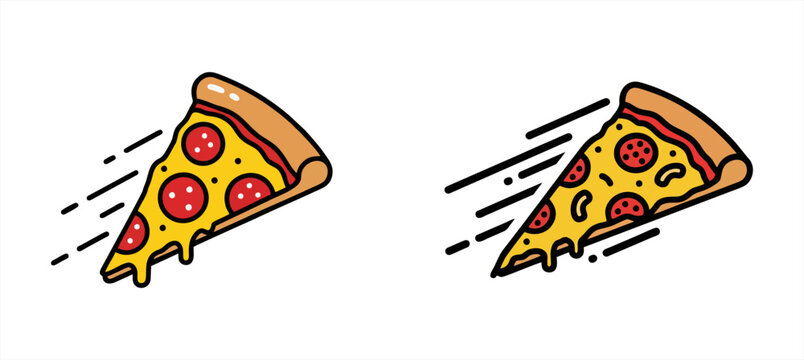 Delicious pizza slices with pepperoni and melted cheese representing quick and efficient food delivery.