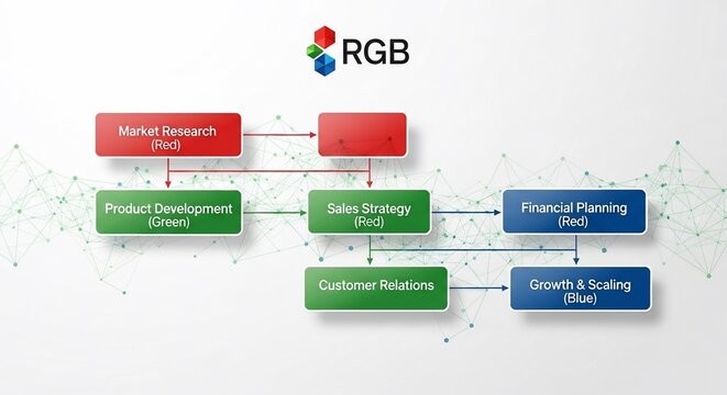 Business process flowchart diagram