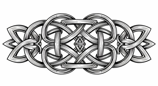 Celtic knot ornament design