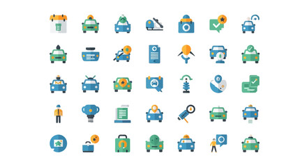 Naklejka premium Collection of various business icons 1.