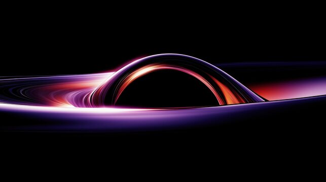 Cosmic Dance of a Black Hole's Gravitational Pull