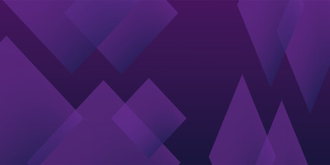 Obraz premium Abstract purple geometric background with gradient triangles and squares
