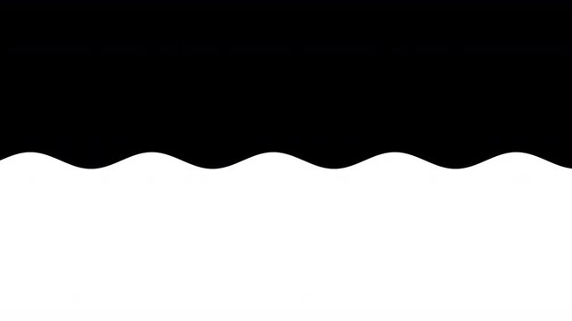 Smooth Horizontal Wave Edge Divider Scrolling, Looping Animation on Transparent Background