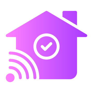 smart home gradient icon