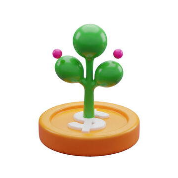 3d rendered piranha plant on a coin from super mario bros.