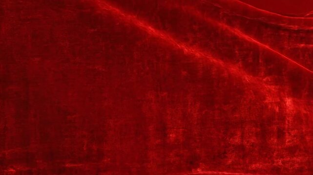 Red Velvet Fabric Texture Background.