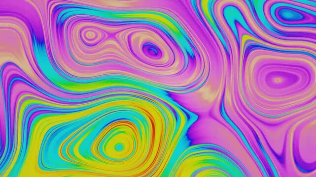 Abstract colorful liquid ripple motion background
