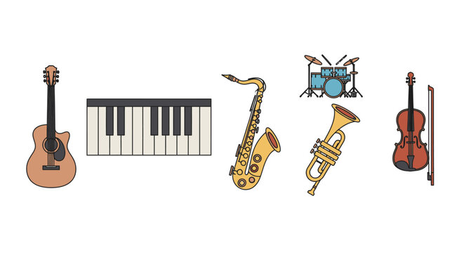 Musical Instruments Orchestra Band Variety 5.