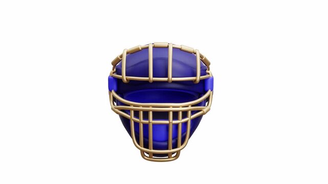 3d animation catcher mask baseball sports gear protection equipment