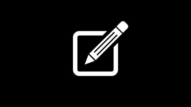 Minimalist black and white design featuring a download icon