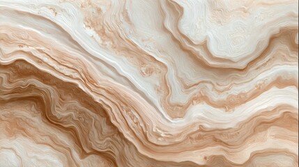 Fototapeta premium Abstract image featuring flowing lines and earth-toned colors, resembling natural textures and patterns in a serene, artistic style.