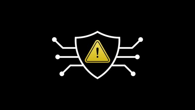 Warning sign for radiation hazard in an industrial setting