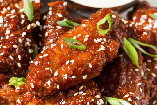 Spicy Asian Deep Fried Korean Chicken Wings