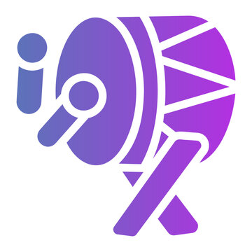 Bedug drum Line Gradient Icon