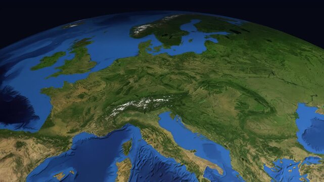 Animated Flight Path Map from Paris France to Doha Qatar