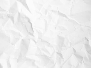 Fototapeta premium Paper background texture crumple wrinkle white pattern, torn newspaper abstract rough vintage wall parchment crease scrapbook coraboard, wrinkled aged crushed crumpled
