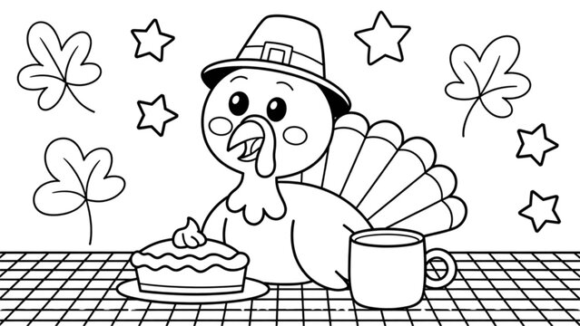Cute cartoon dog wearing a chef hat and apron preparing food in kitchen Vector