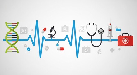 Obraz premium Medical Science Illustration.