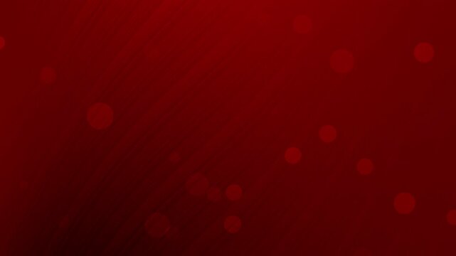 Dark red background with scattered bokeh lights creates abstract look. Suitable for backgrounds, christmas designs, festive projects, and holiday promotions.