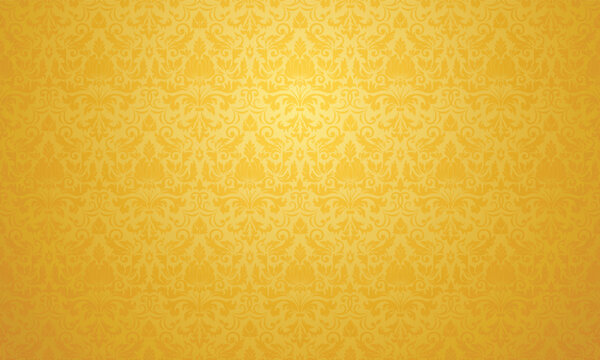 Luxury malay pattern golden background vector illustration