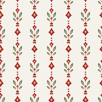 Light Geometric Dotted Diamond Stripe