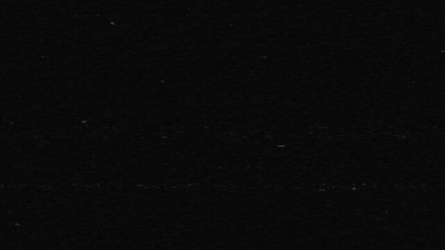 flashing color effects and noise scratches