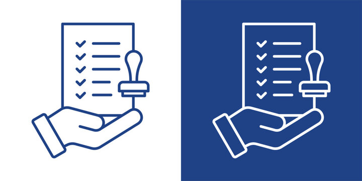 Team Accountability Blue And White Icon Style Collection