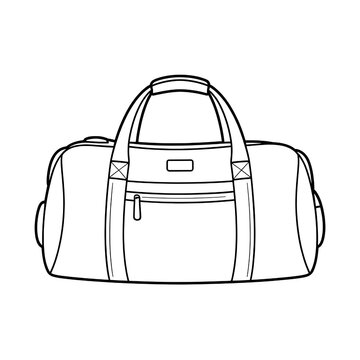 Stylish Sporty Duffel Bag for Unisex Travel and Gym Adventures - Functional and Versatile Luggage Accessory with Monochrome and Durable Design