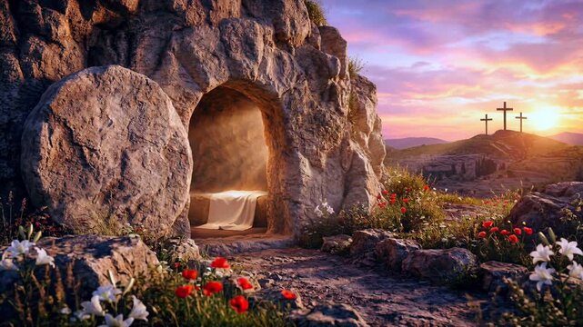 cross video for easter worship