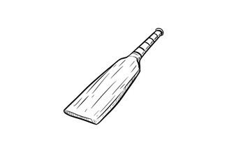 Fototapeta premium cricket bat digital drawing illustration isolated