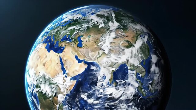 Earth from space blue planet.