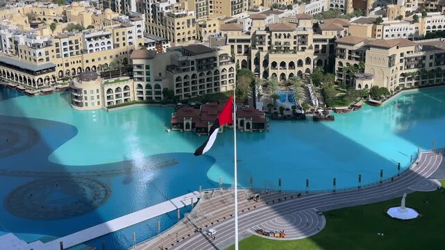 April 02, 2026, A general view of Downtown Dubai and Dubai Mall following escalating tensions in the Middle East.